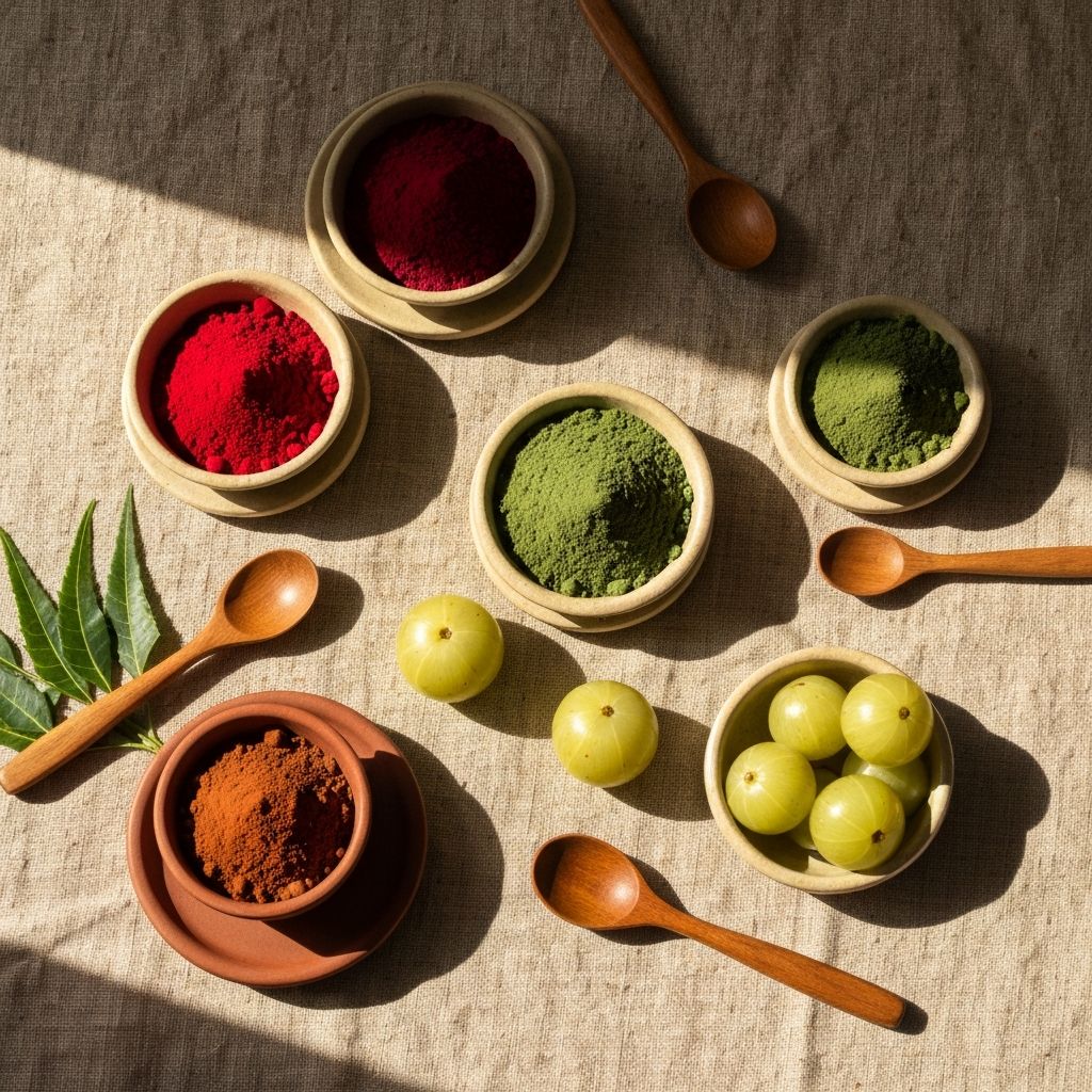 Herbal powders and natural ingredients